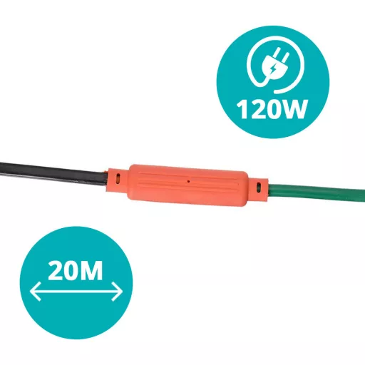 Kerti fűtőkábel növényekhez 120W, 20m