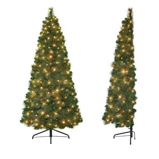 Fél műfenyő 160LED 180cm, 340ág