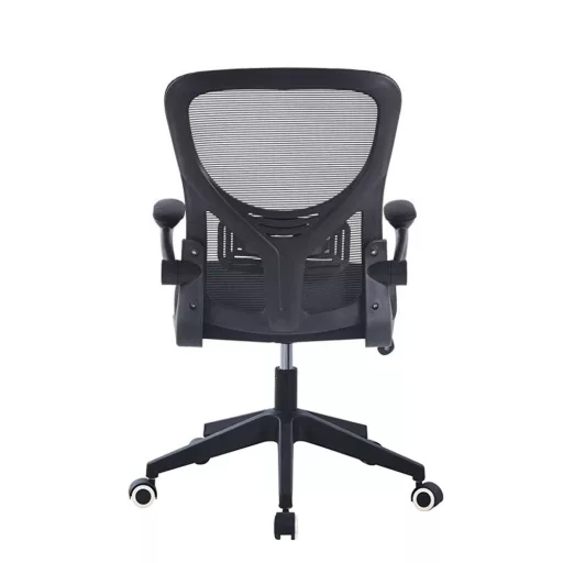Ergonomikus irodai szék felhajtható könyöktámasszal, fekete