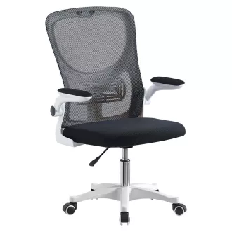   Ergonomikus irodai szék felhajtható könyöktámasszal fehér