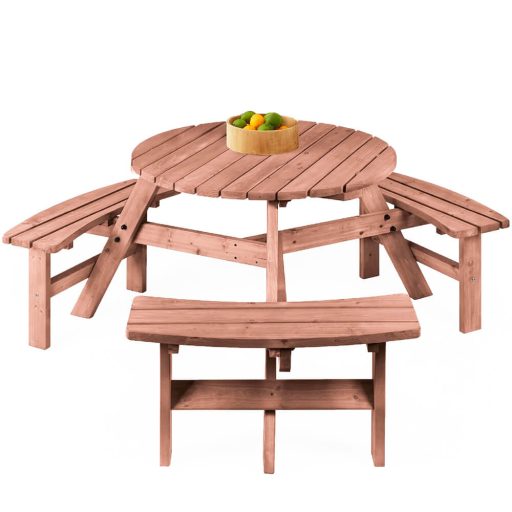 6 személyes piknik asztal