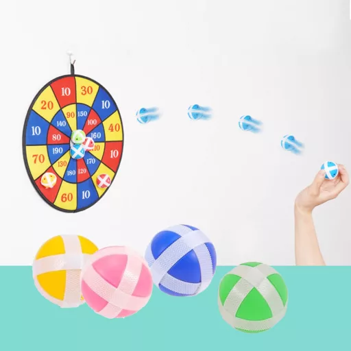 Játék darts tábla öntapadós labdákkal