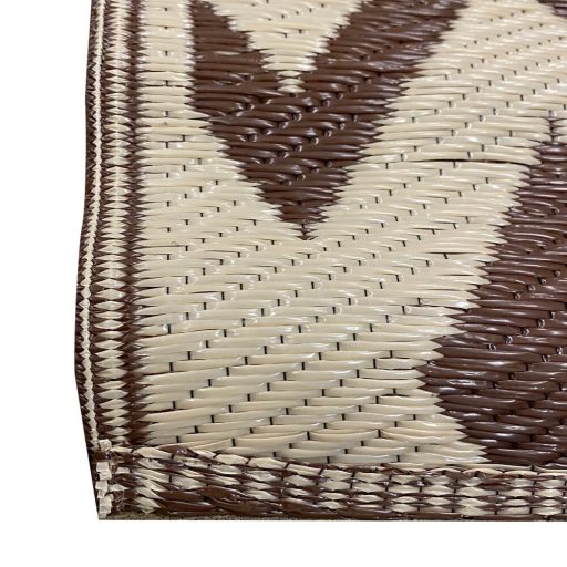 Kültéri szőnyeg, 2 oldalas, 180 x 120 cm, barna