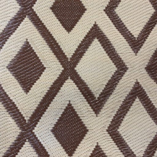 Kültéri szőnyeg, 2 oldalas, 180 x 120 cm, barna