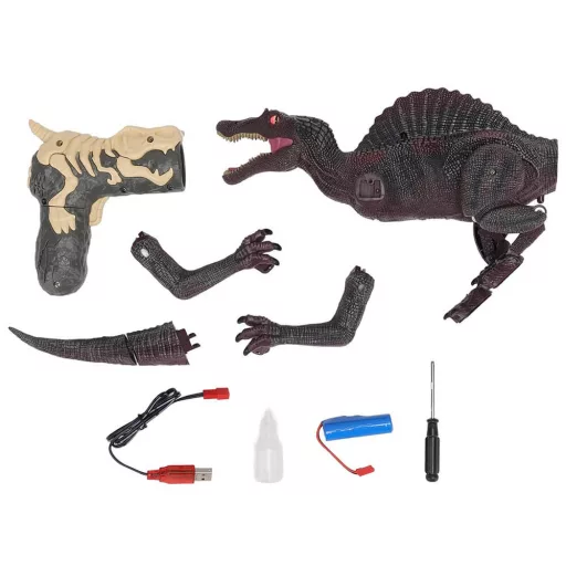 Távirányítós játék dinoszaurusz hang- és fényeffektekkel