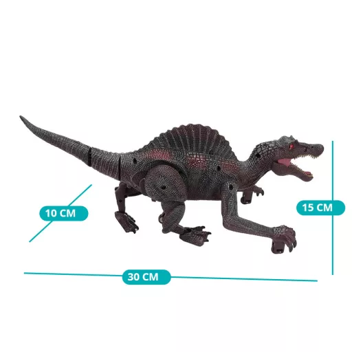 Távirányítós játék dinoszaurusz hang- és fényeffektekkel