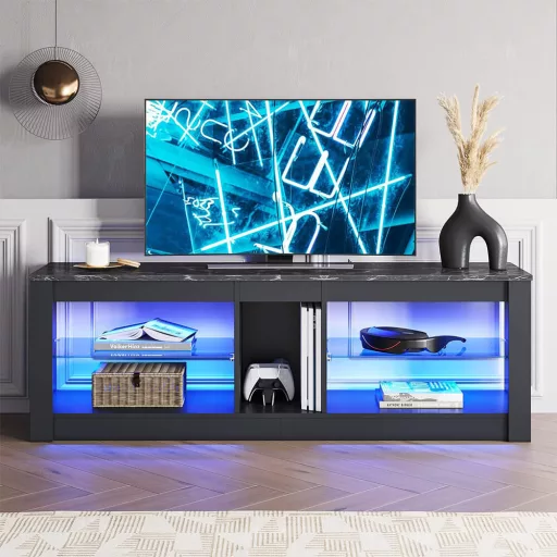 TV állvány LED díszvilágítással