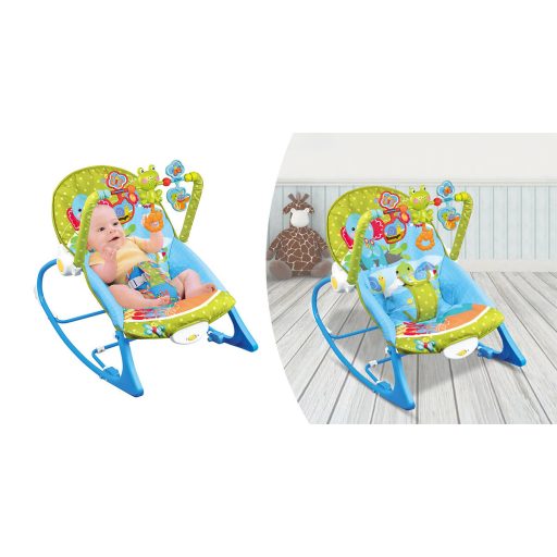 Rezgő, zenélő pihenőszék 18kg-ig, kék