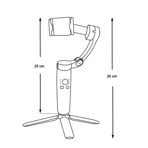 Gimbal kézi okostelefon kamera stabilizátor