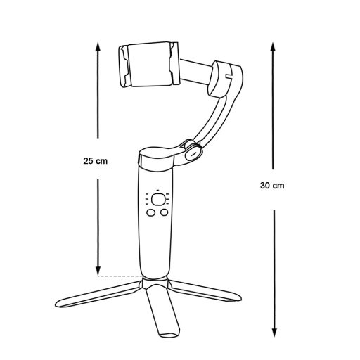 Gimbal kézi okostelefon kamera stabilizátor