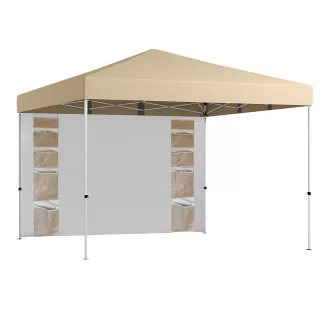 Pavilon hátfallal, zsebekkel 3x3x2,8 m, bézs