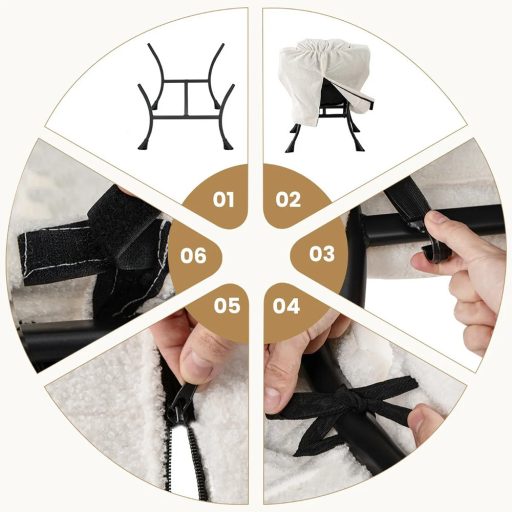 Relax fotel lábtartóval, fehér