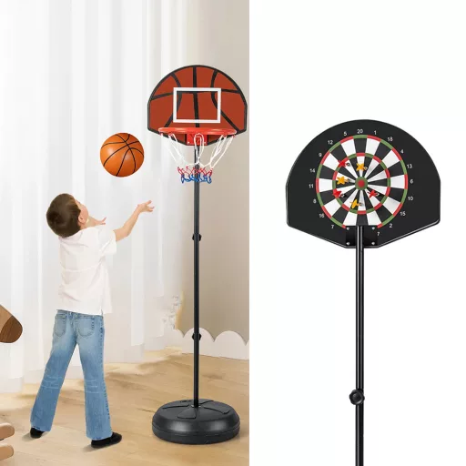 2 az 1-ben kosárpalánk darts táblával
