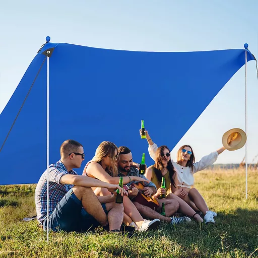 Hordozható napvédő 4db homokzsákkal 3x3x2m UV50+