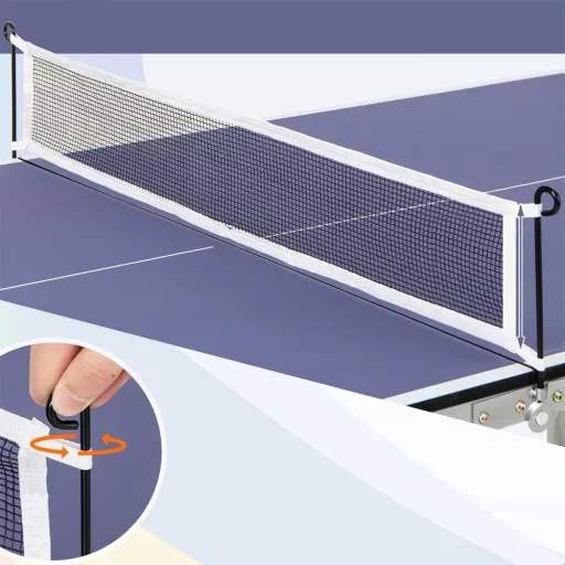Összecsukható pingpongasztal kiegészítőkkel