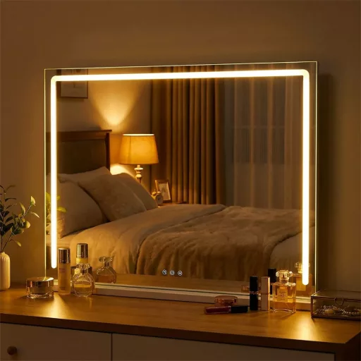 Hollywood LED-es sminktükör 80x14x62,5cm