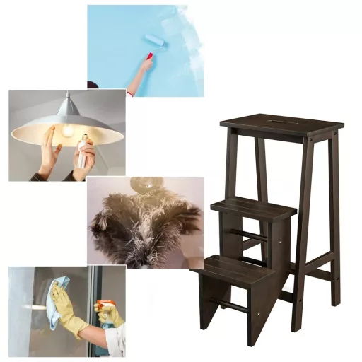 Összecsukható 3 fokos fellépő