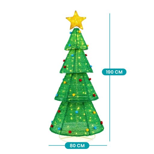 Kültéri dekor fenyő 200LED-es 190cm