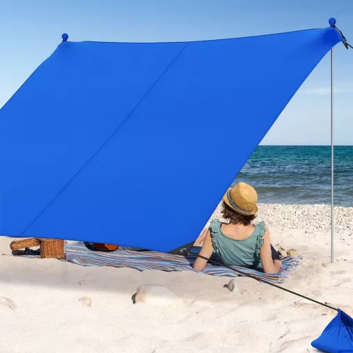 Hordozható napvédő 4db homokzsákkal 2,3x2x2m UV50+