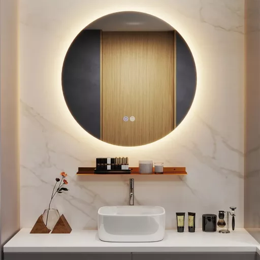 60 cm-es, LED-es fürdőszobai tükör