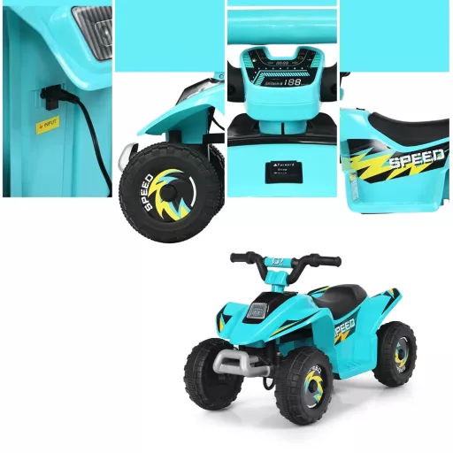 Akkumulátoros gyermek quad 6V, kék