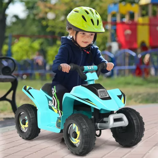 Akkumulátoros gyermek quad 6V, kék