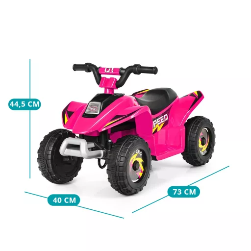 Akkumulátoros gyermek quad, rózsaszín