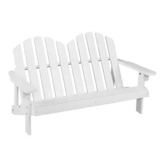 2 személyes adirondack szék gyerekeknek, fehér