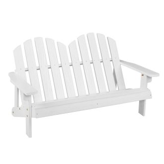 2 személyes adirondack szék gyerekeknek, fehér