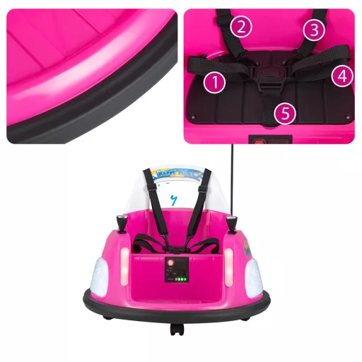 Gyerek dodzsem 12V, pink