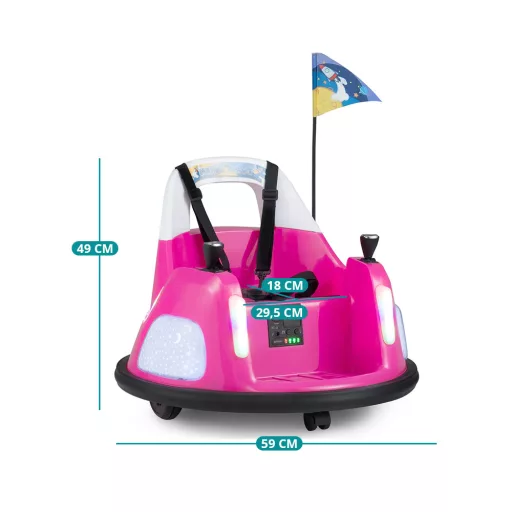 Gyerek dodzsem 12V, pink