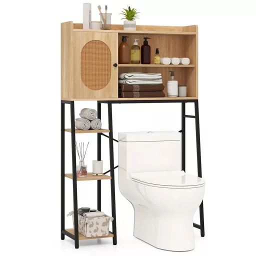 Polcos wc feletti tárolószekrény