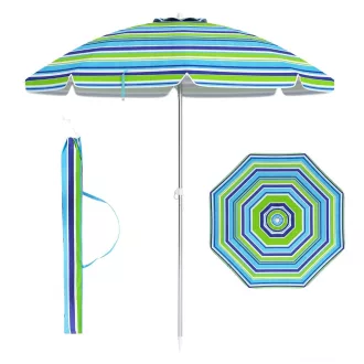 Dönthető strandnapernyő 198cm kék