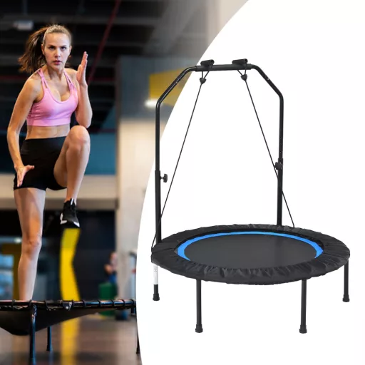Fitnesz trambulin fogantyúval
