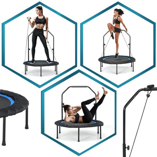 Fitnesz trambulin fogantyúval